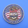 Promotional office of special agent US 3D logo silver coin