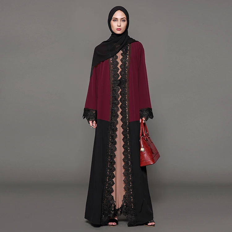 Wholesale 2020 lace embroidery arabic abaya hot islamic muslim hijab nice dress women, Red/black
Wholesale 2020 lace embroidery arabic abaya hot islamic muslim hijab nice dress women, Red/black