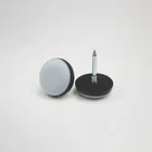 NIPH Chair Leg Plastic Furniture Glides for Chairs Nail-on Easy Glider