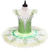 Customize Professional Ballet Tutu in Green Adult Ballet Performance Tutu Dress