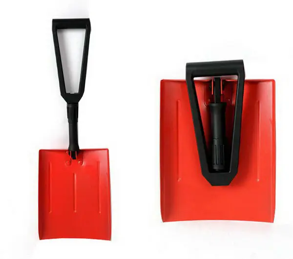 KAVASS  light weight red and black colors optional collapsible aluminum snow shovel