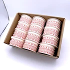 factory OEM polyester custom solid color ribbon with logo printed