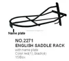 English Saddle Rack with name plate
