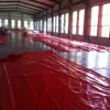 pvc coated polyester fabric tarpaulin waterproof sheet cover for fumigation and agricultural cover usage