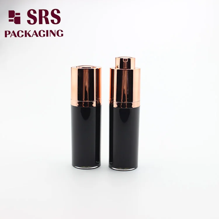 A020 screw up acrylic double wall plastic lotion airless pump bottles 15ml .jpg