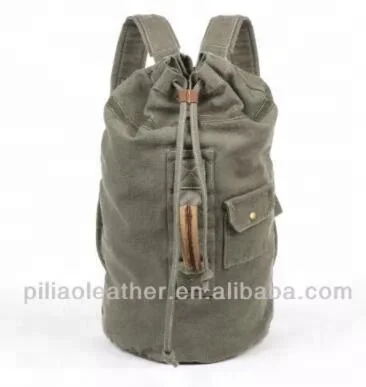 Especial lavado lona mochila militar Vintage mochila de lona
