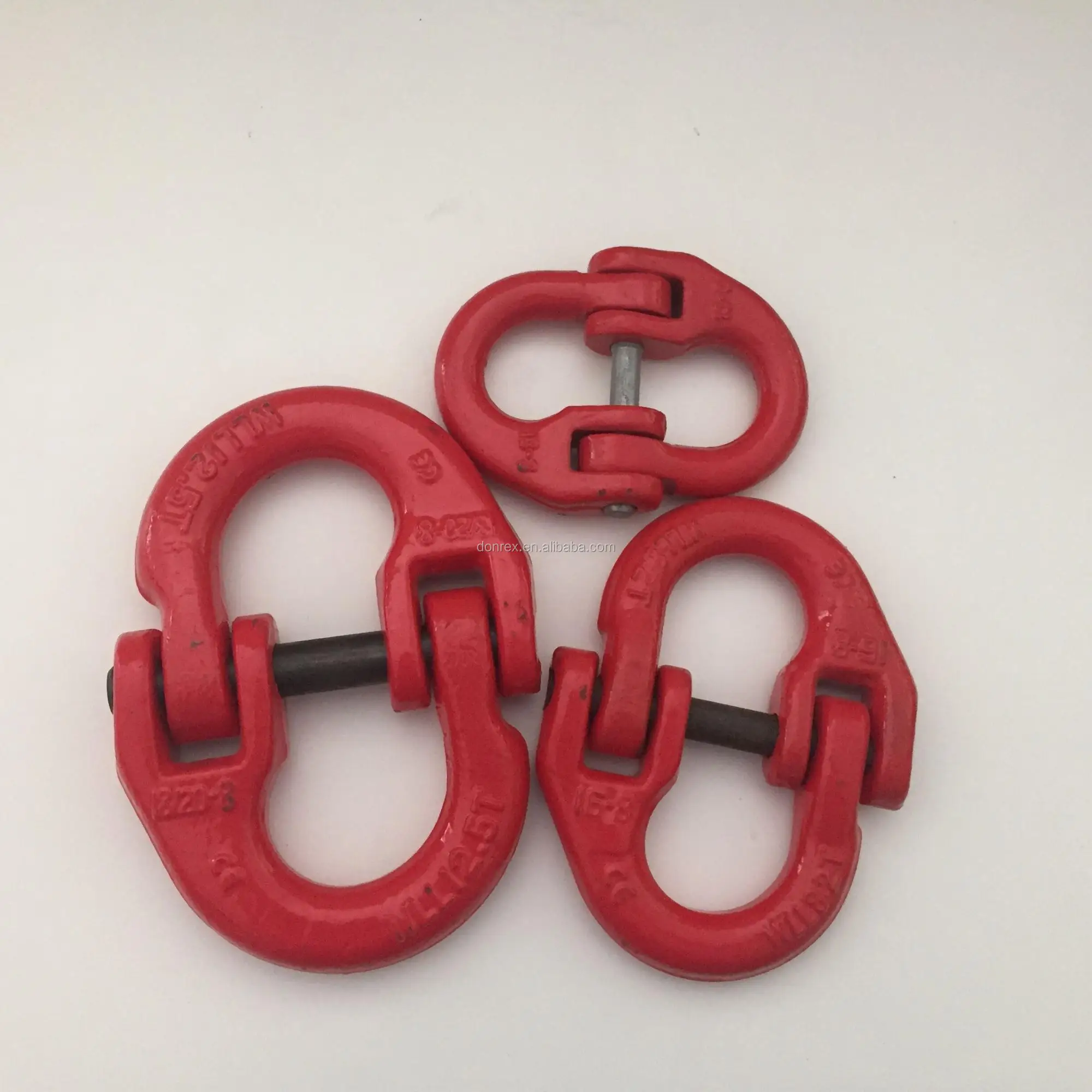 webbing connecting link and hammerlock for marine