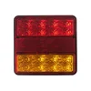 Square Clear Tail Light with LED Turn Signals