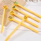 Creative Cartoon Gel Pens Neutral Smiley Face Stationery 0.5mm Black Refill Cool Emoji Gel Pen