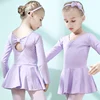 Kids Girls Dancing Ballet Camisole Leotard Long Sleeve Ballet Dress Skirt Tutu child wear Ballerina Dresses DN1848