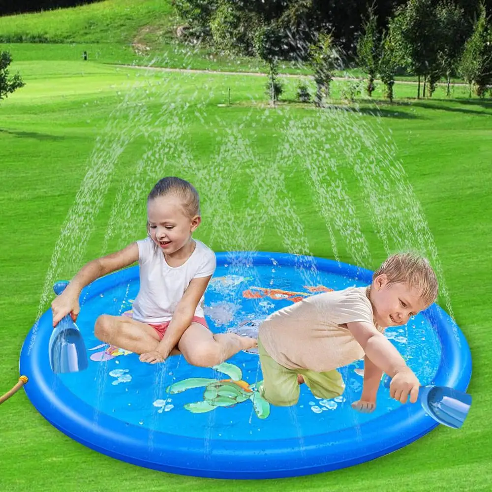 2021 Eco-friendly Sprinkle and Splash Play Mat spray water mat for kids play outdoor splash pad, Blue
2021 Eco-friendly Sprinkle and Splash Play Mat spray water mat for kids play outdoor splash pad, Blue