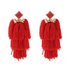 ed00609b Red Tassel Statement Earrings Jewelry New Year Gifts 2019