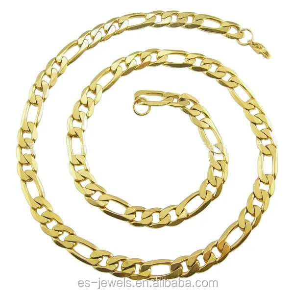 5mm men women necklace figaro dubai gold custom chain