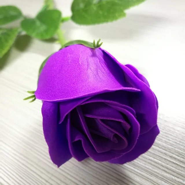 purple rose flower paper gift soap/christmas flower soap