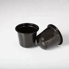 Cups Saucers Coffee Cup Coffee Plastic Cups 2oz Pp Disposable Small Black Plastic Coffee Cup