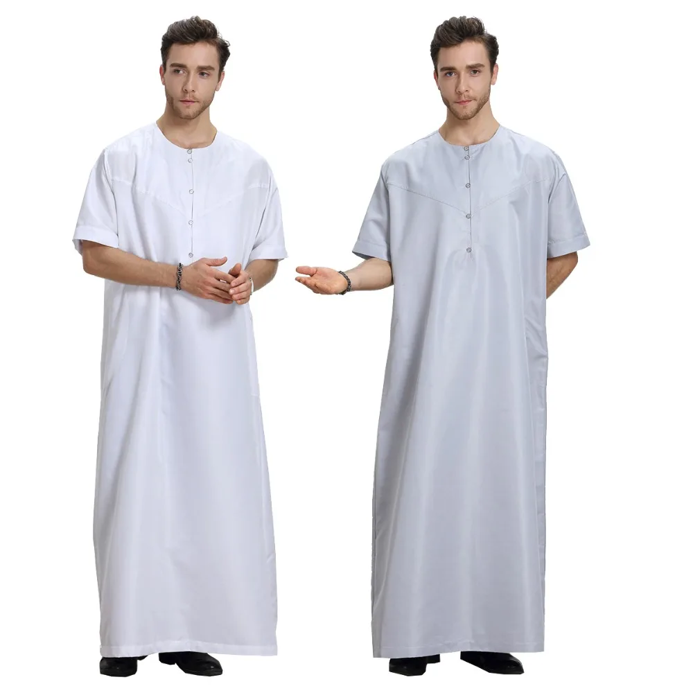 arab middle east polyester short sleeves pure color man muslim abaya
arab middle east polyester short sleeves pure color man muslim abaya