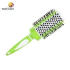 Large soft ceramic silicone curling round hair brush