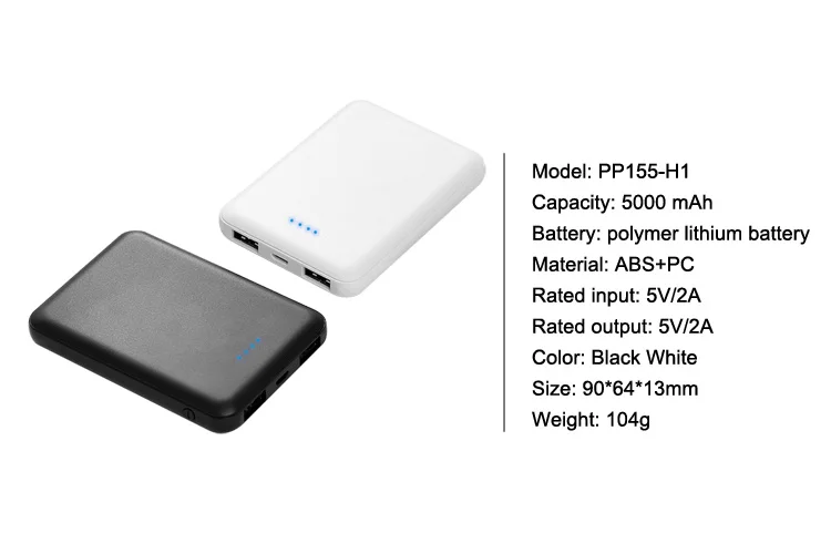 Power Bank 5000mAh Portable Charger Mini Sized Ultra Compact External Battery - ANKUX.COM
