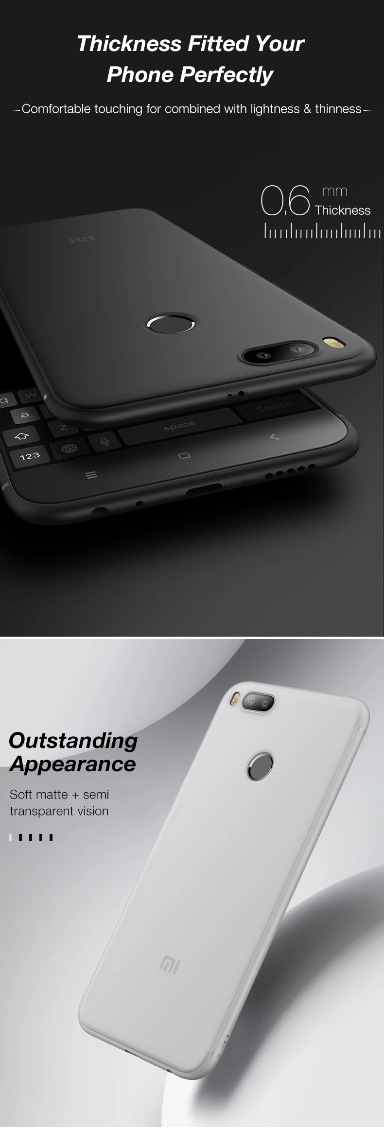 CAFELE Top Quality Accessories TPU Ultra Thin Soft Silicone Phone Case For 5x A1 Cover Mobile Phone Back Cover