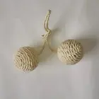 Pettoy pet products source manufacture paper rope balls toys for cats chew bite scratching