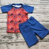 Cute baby boys boutique outfits infant baby spider man clothes set organic cotton baby clothes wholesale