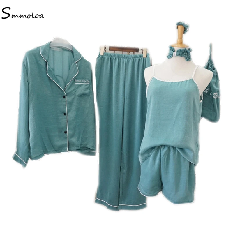 Smmoloa Wholesale Women 7 Pajamas Pieces Sets Korea Style Sleepwear, Sky blue;gray;pink;red
Smmoloa Wholesale Women 7 Pajamas Pieces Sets Korea Style Sleepwear, Sky blue;gray;pink;red