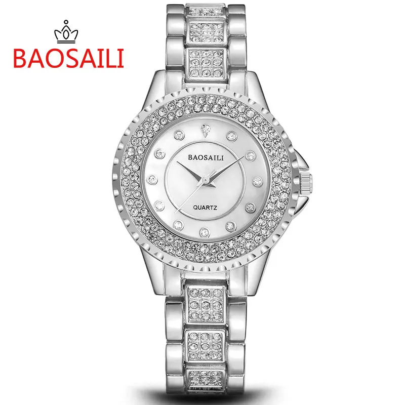 Dress Popular Ladies Stainless Steel Watch BAOSAILI Gleaming Diamond Quartz Watch Women Bracelet Watch Montre, Gold;silver
Dress Popular Ladies Stainless Steel Watch BAOSAILI Gleaming Diamond Quartz Watch Women Bracelet Watch Montre, Gold;silver