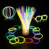 Custom Mix Colors Led Emergency Glow Sticks Colorful Party Event Festival Concert Necklaces Neon Light Stick