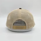 Wholesale Custom Logo Cotton Twill Snapback Hat Puff Embroidery Trucker Cap With Logo