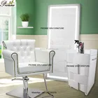 luxury modern white hair salon equipment package on sale