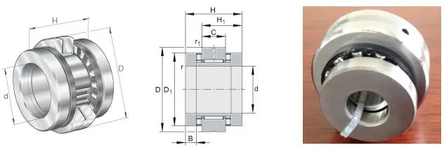 Combined Needle Roller Bearing ZARN 2557 TN Thrust