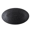 wholesale Dehua factory cheap price matte black oval china ceramic dinner plate dishes for restaurant