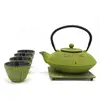 Japanese Hotsale Cast Iron Tea Set Enamel Cast Iron Teapot Set with Tea Cups for Sale