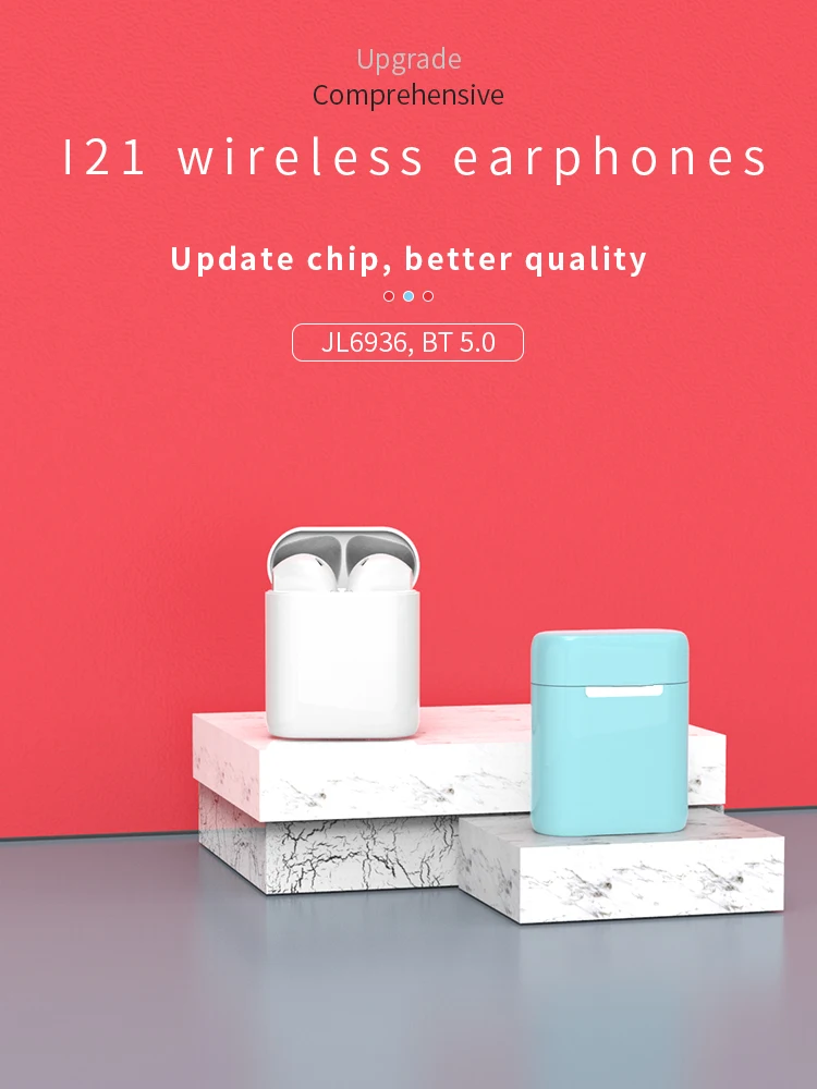 Shenzhen I120 I21 Tws Mini True Stereo Headset Headphone Twins Earbuds Wireless Earphone 5.0 - ANKUX.COM
