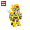 Wisehawk boy building block 3d models intelligent iblock figure transform robot toy