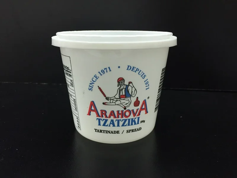 High Quality 350ml Disposable PP HDPE Plastic Yogurt Sauce Dip Cup