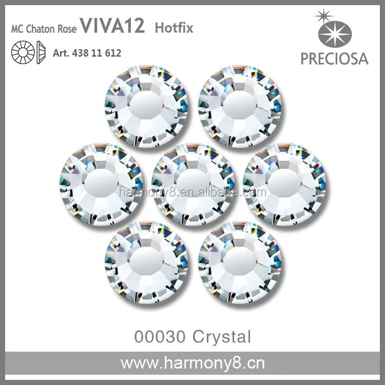  144pcs ss20 (4.8mm) Clear Crystal, Preciosa MC Chaton Roses  VIVA12 (No HotFix Flatback Rhinestones) : Clothing, Shoes & Jewelry