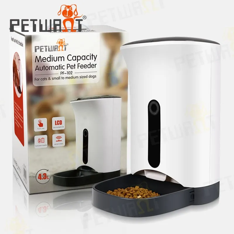 Pet Feeder Amzdeal Electronic Automatic Pet Feeder Automatic Cat