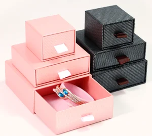 bracelet/ earrings drawer type jewelry gift box