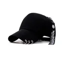 Fashion hats high quality Caps strip blank baseball hat Iron Hoop Baseball Ring Cap