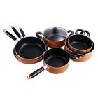 kitchen cookware set aluminum Nonstick IH fry pan sauce pan cooking pot hot pot cookware kitchenware CS007