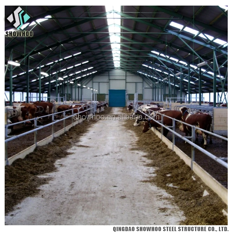 Low Cost Steel Structure Prefabricated Cow Farm House Goat Farm Shed