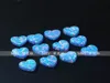 78 Colors Heart Shaped Synthetic Blue Opal Beads for DIY Jewelry Making