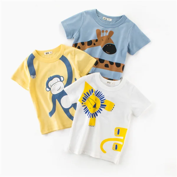 High quality kids clothes and new design cute animal children clothes factory price kid summer clothing tshirt, As shown 
High quality kids clothes and new design cute animal children clothes factory price kid summer clothing tshirt, As shown