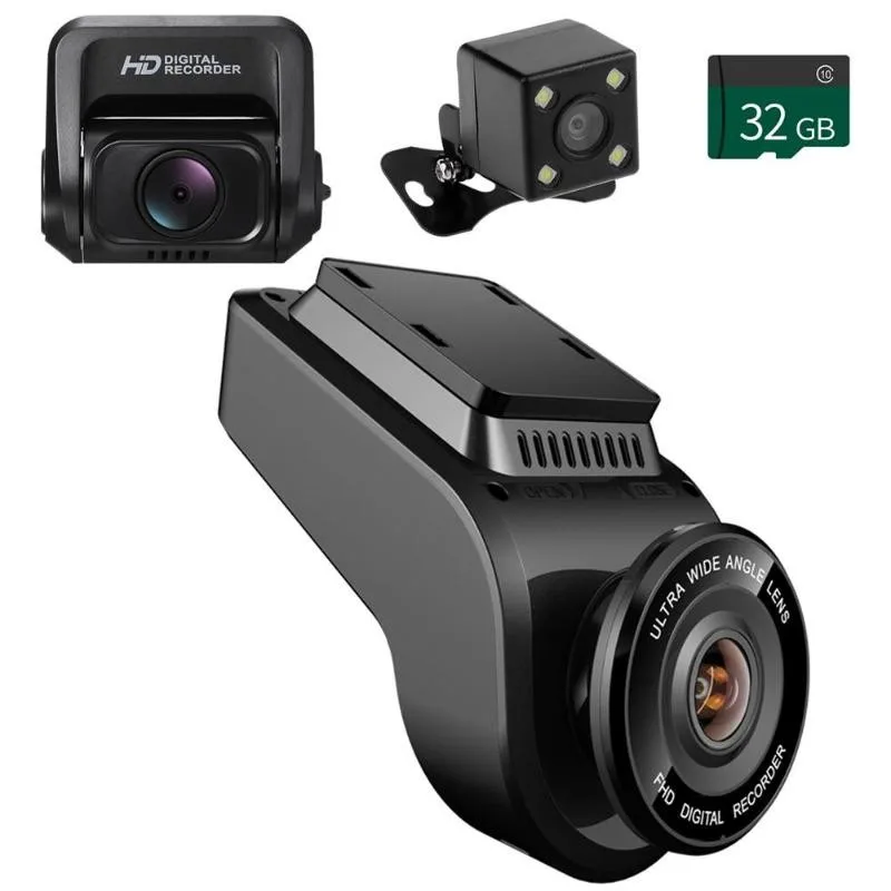 

VODOOL Mini 4K 2160P Ultra HD Car DVR Dash Cam With 1080P Rear Camera WiFi GPS Dual Lens Video Recorder Night Vision Dashcam Dvr