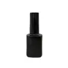 factory price OEM drop shape window 10ml oblate matte black unique empty glass nail polish bottle for gel nail polish
