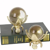 Modern Elegant Crystal Ball On Metal