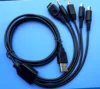TGE003M 5 in 1 1.2M USB charge cable for SP/PSP/NDSL/3DS/WII U usb charging cable