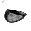 Superior quality frosted stacky snack restaurant plates triangular plastic triangel dinner plate