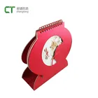 Attractive design China red custom printing paper magnetic calendar